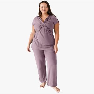 Davy Nursing & Maternity Pajama Set in Dusty Mauve